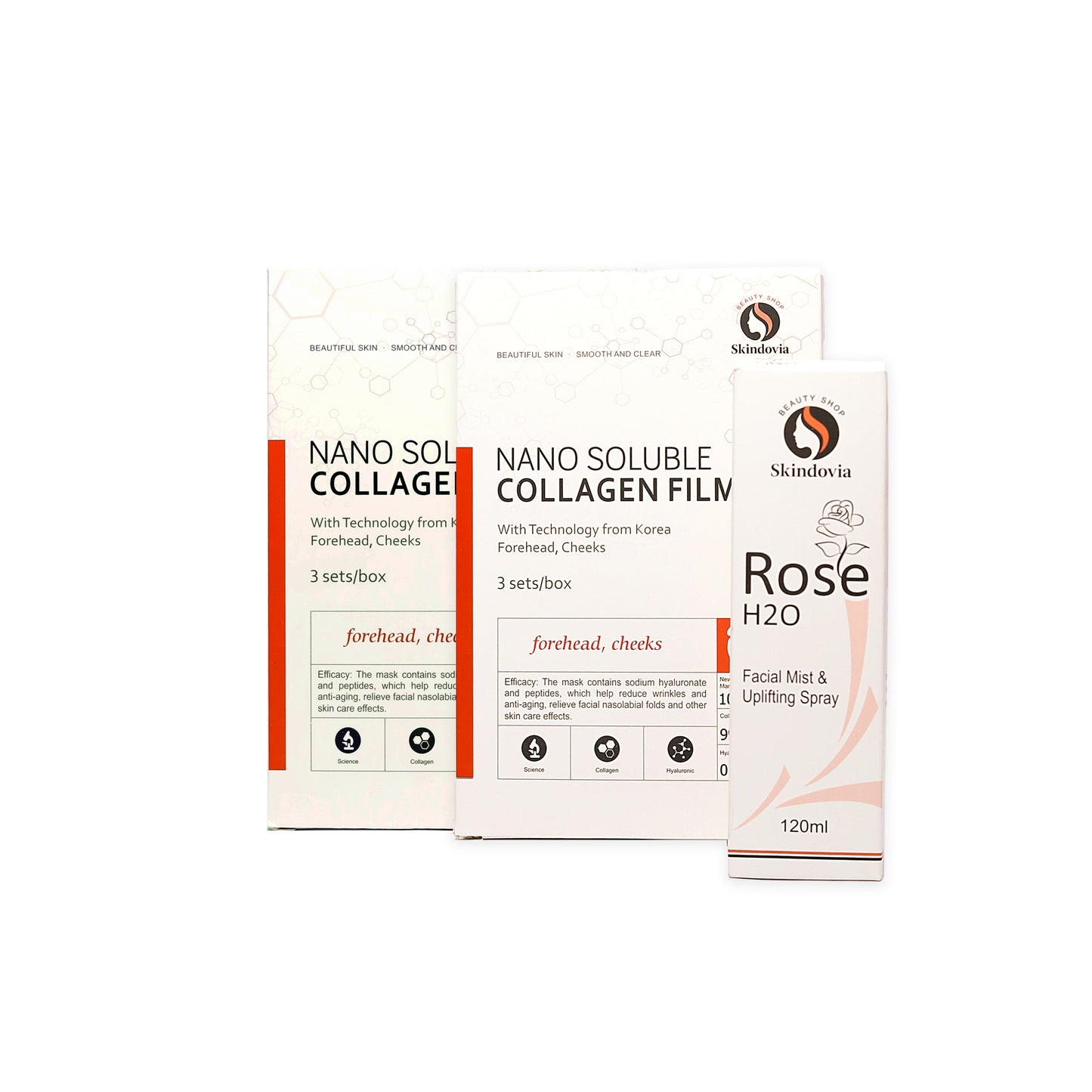 Super Glow Pack - ( 6 Masks + Rose Water)