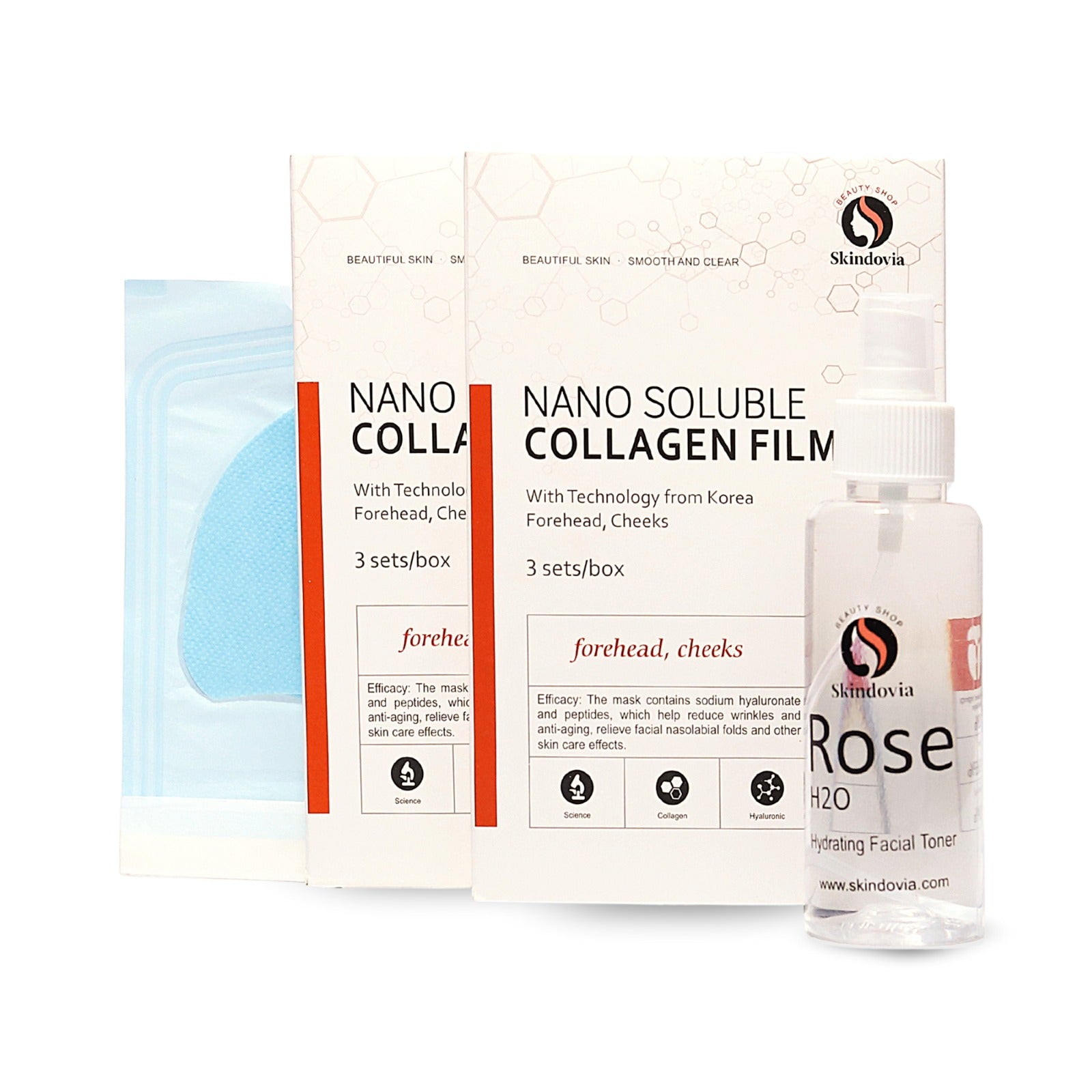 Super Glow Pack - ( 6 Masks + Rose Water)